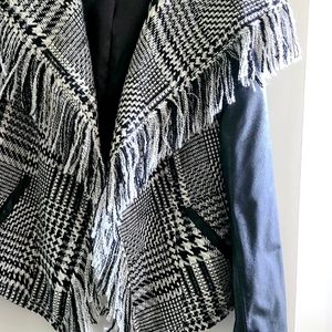 Guess vegan leather and polyester blazer in size Large